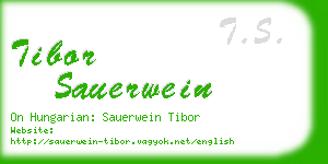 tibor sauerwein business card